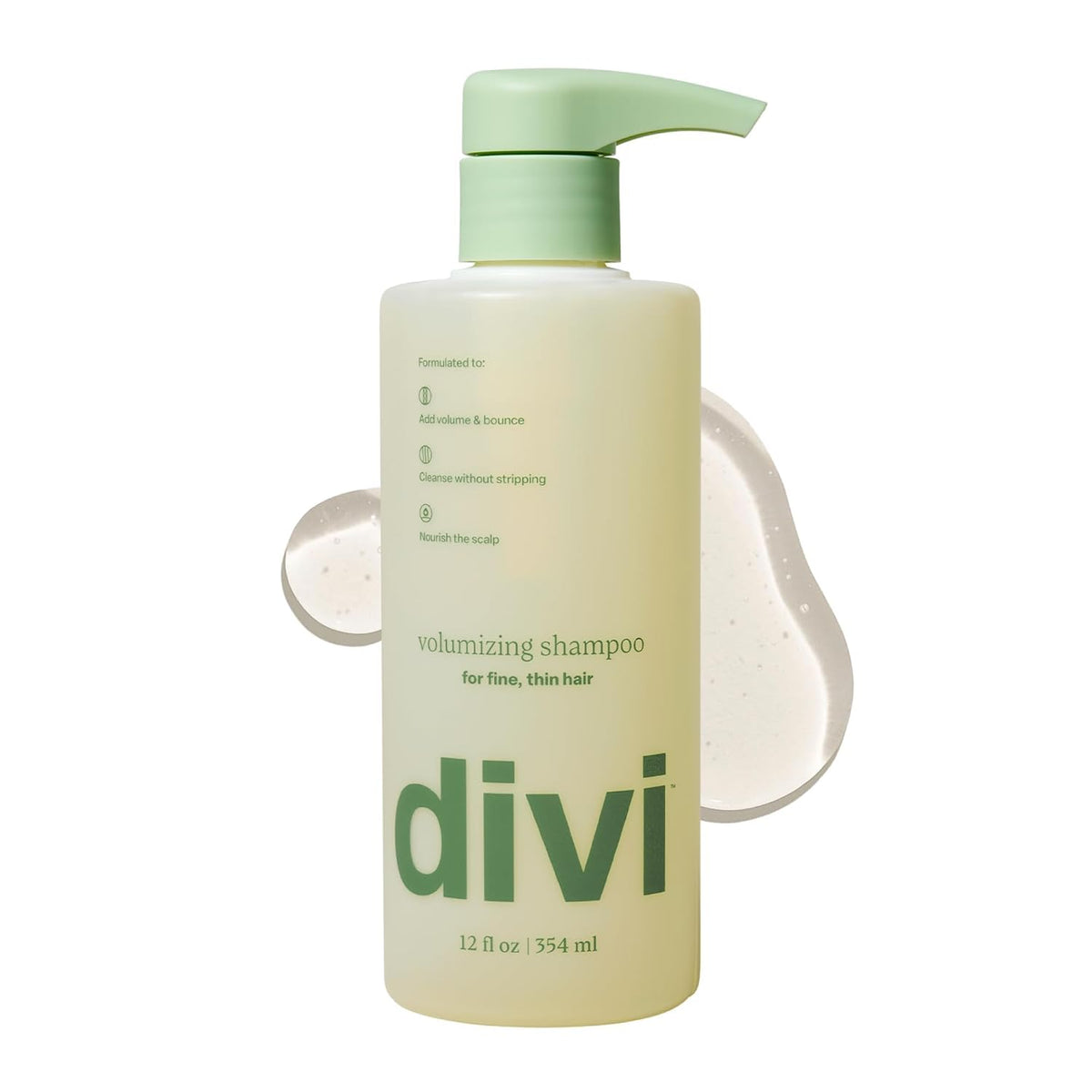 divi Volumizing Shampoo for Fine, Thin Hair with Postbiotics | 12 fl oz