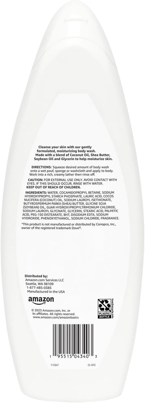 Amazon Basics Moisturizing Body Wash, Fresh Scent, Deep Moisture, Nourishing, Dermatologist Tested, 22 fl oz (1-Pack)