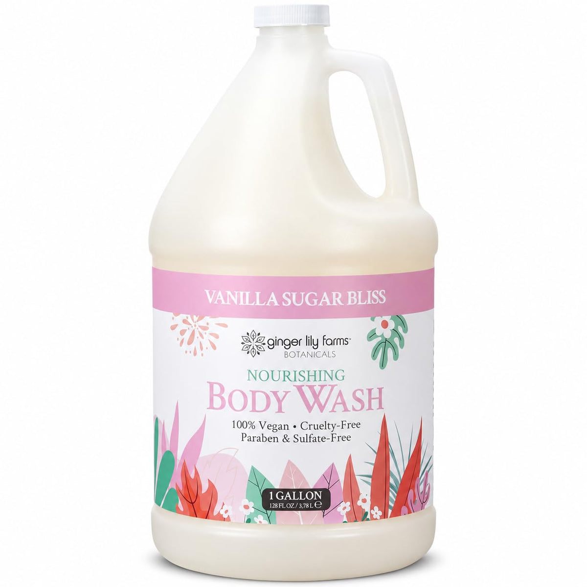 Ginger Lily Farms Botanicals Body Wash, 128oz, Island Tranquility