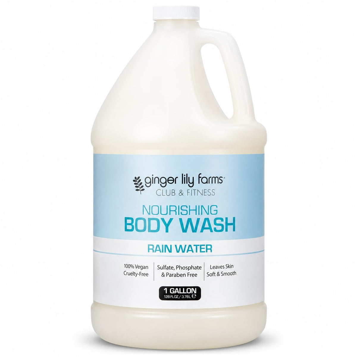 Ginger Lily Farms Club & Fitness Body Wash, 128oz, Fragrance Free