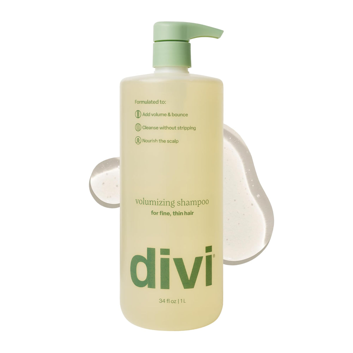 divi Volumizing Shampoo for Fine, Thin Hair with Postbiotics | 12 fl oz