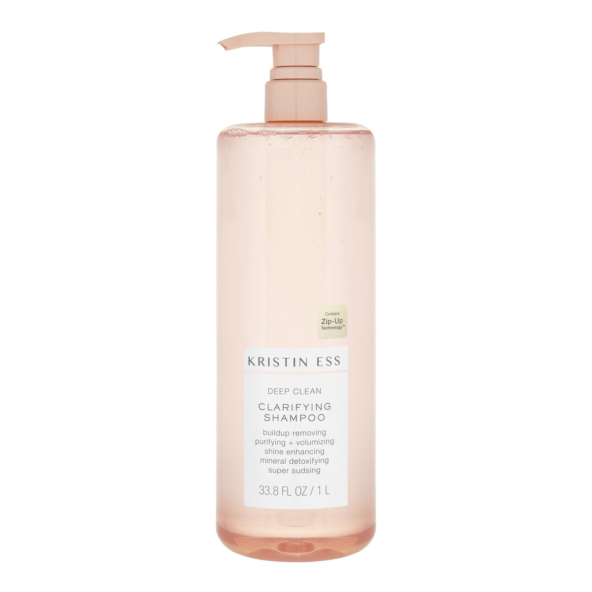 Kristin Ess Clarifying Shampoo for Build Up, Oily Hair & Hard Water, Detox Shampoo for Locs, Low Porosity, Thick, Thin, Curly & Color-Treated Hair | Vegan Weekly Cleansing Treatment, Pear Fragrance
