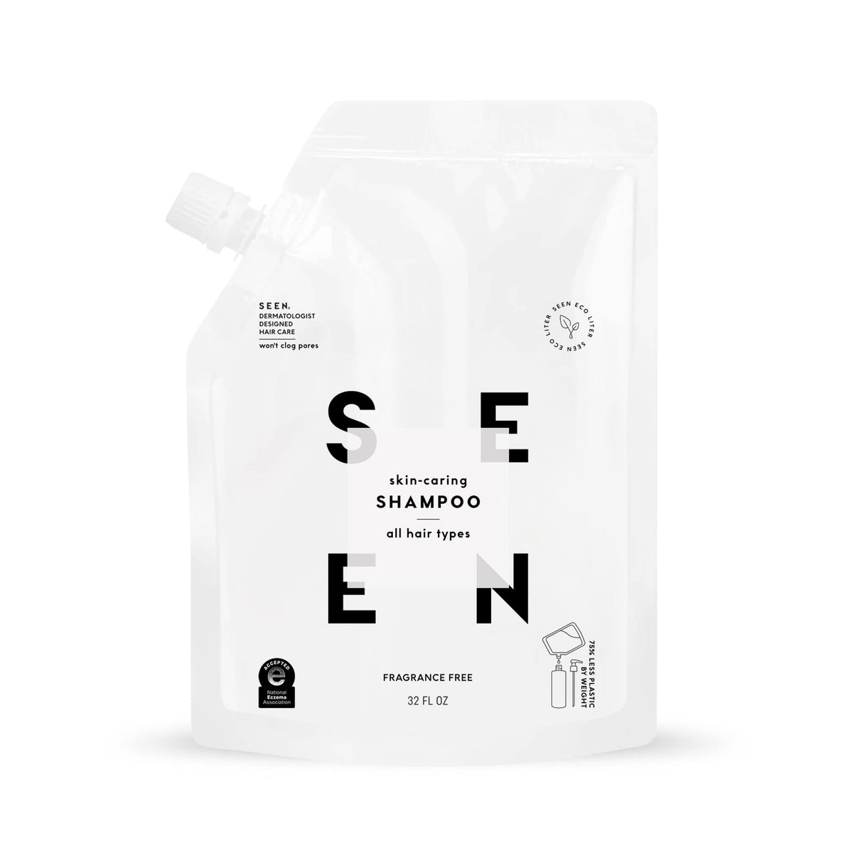 SEEN Shampoo - Scented - Non-Comedogenic Hair Shampoo- Dermatologist-Developed - Safe for Sensitive & Acne Prone Skin