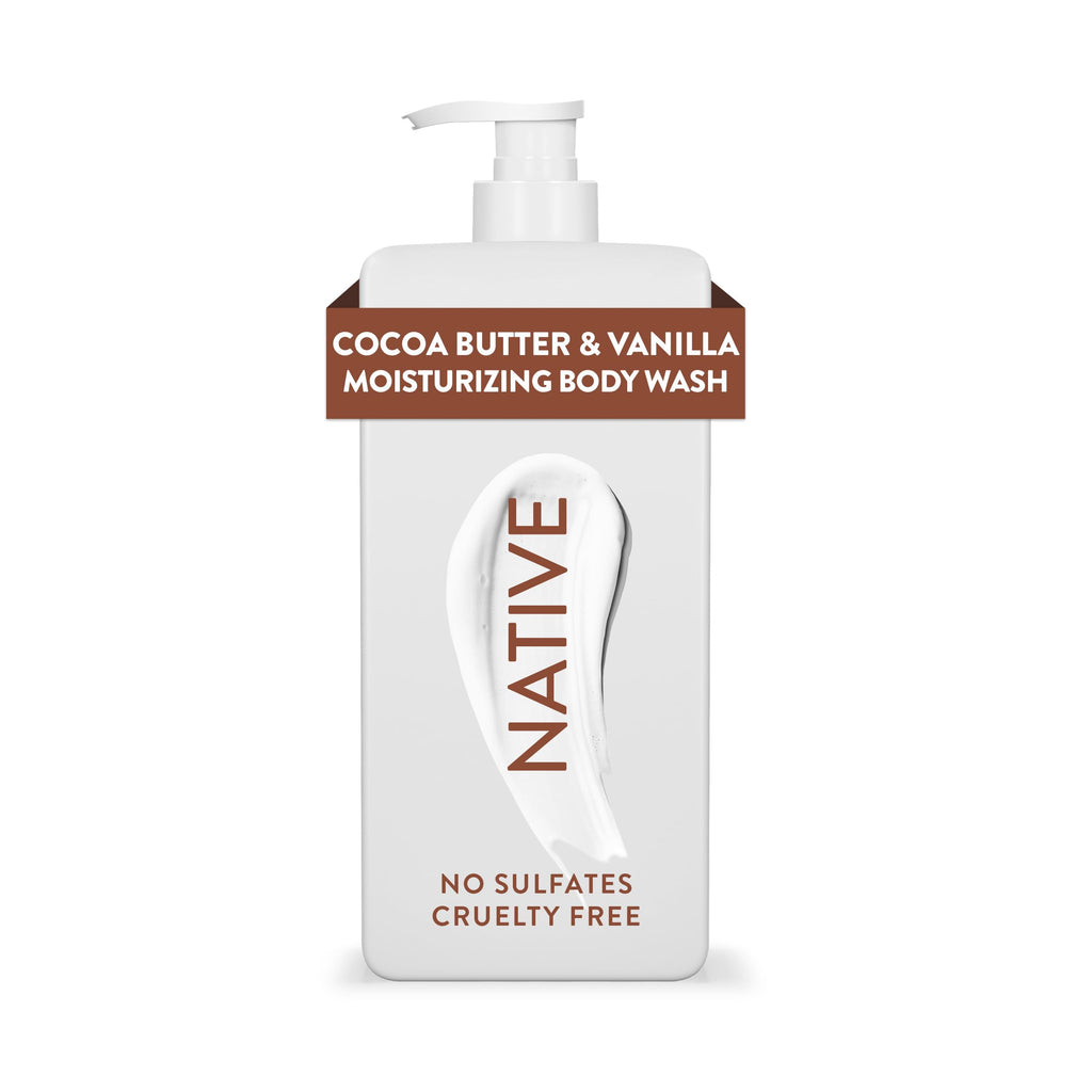 Native Moisturizing Body Wash Contains Naturally Derived Ingredients | For Women & Men, Sulfate, Paraben, & Dye Free Leaving Skin Soft and Hydrated | Lemon Balm & Bamboo 18 oz