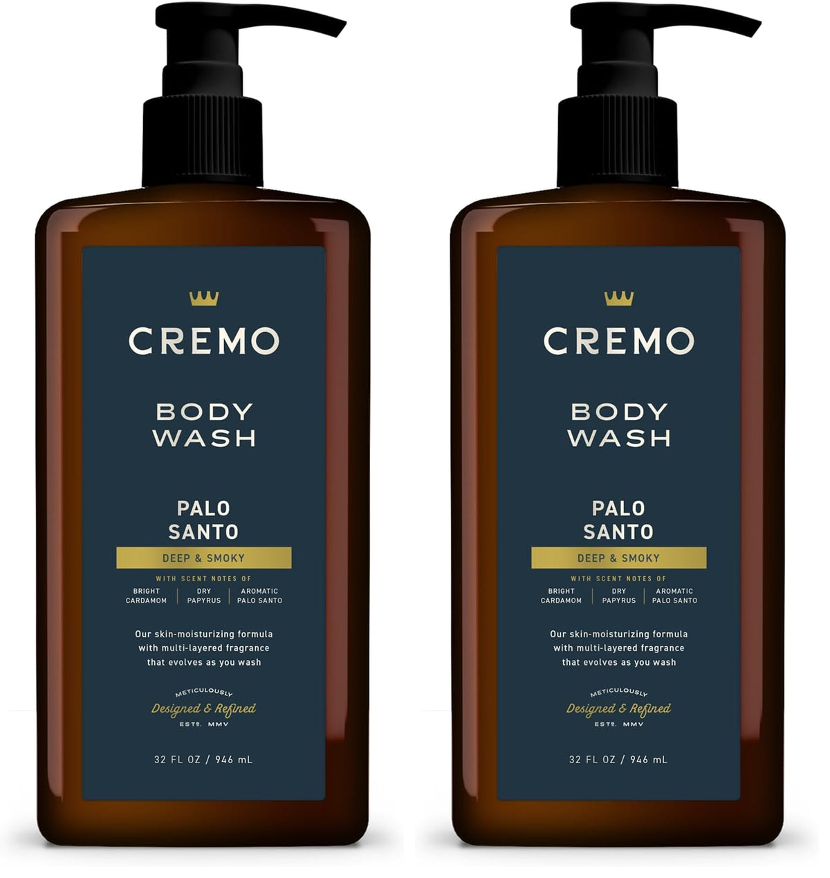 Cremo Body Wash for Men, Italian Bergamot, 32 Fl Oz