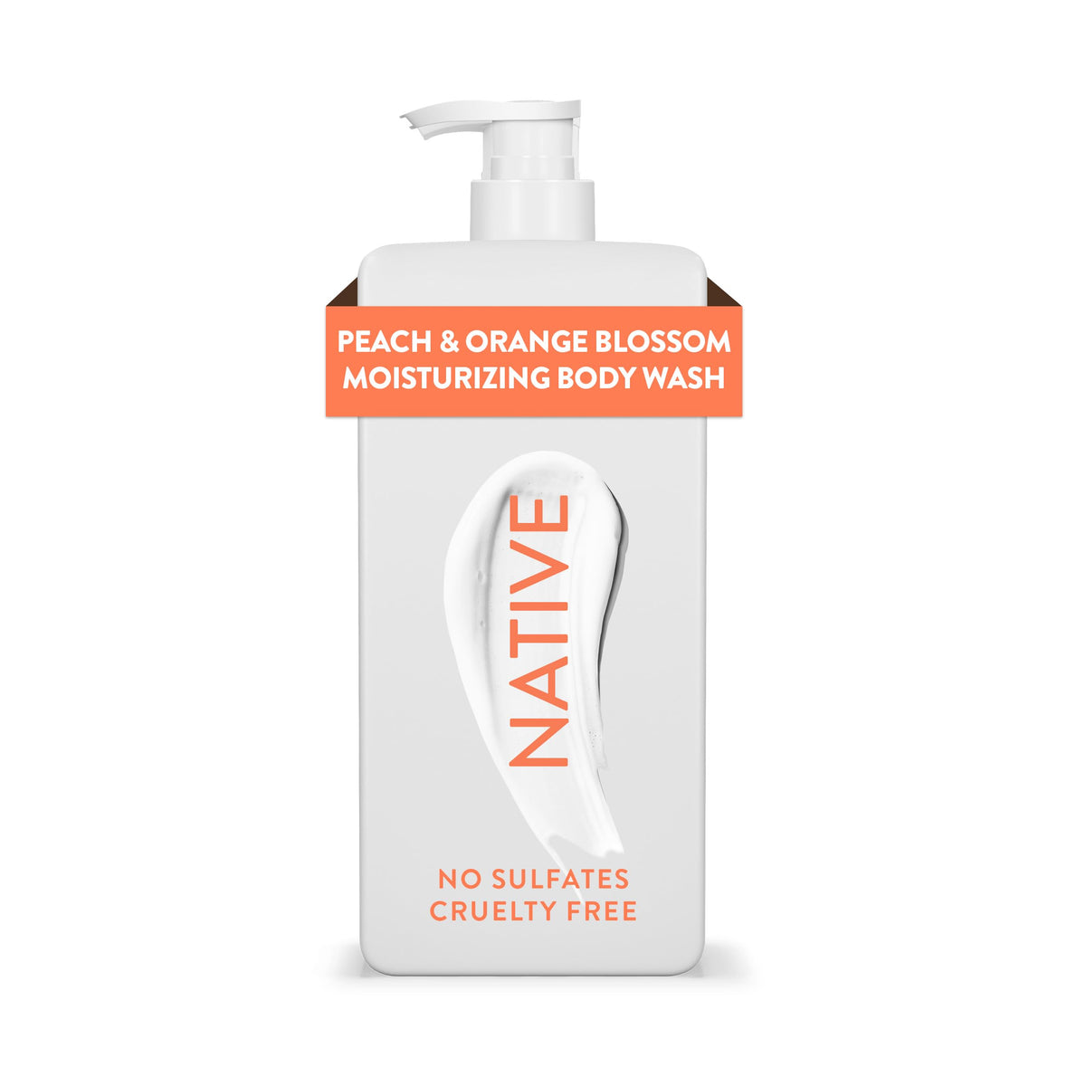 Native Moisturizing Body Wash Contains Naturally Derived Ingredients | For Women & Men, Sulfate, Paraben, & Dye Free Leaving Skin Soft and Hydrated | Lemon Balm & Bamboo 18 oz