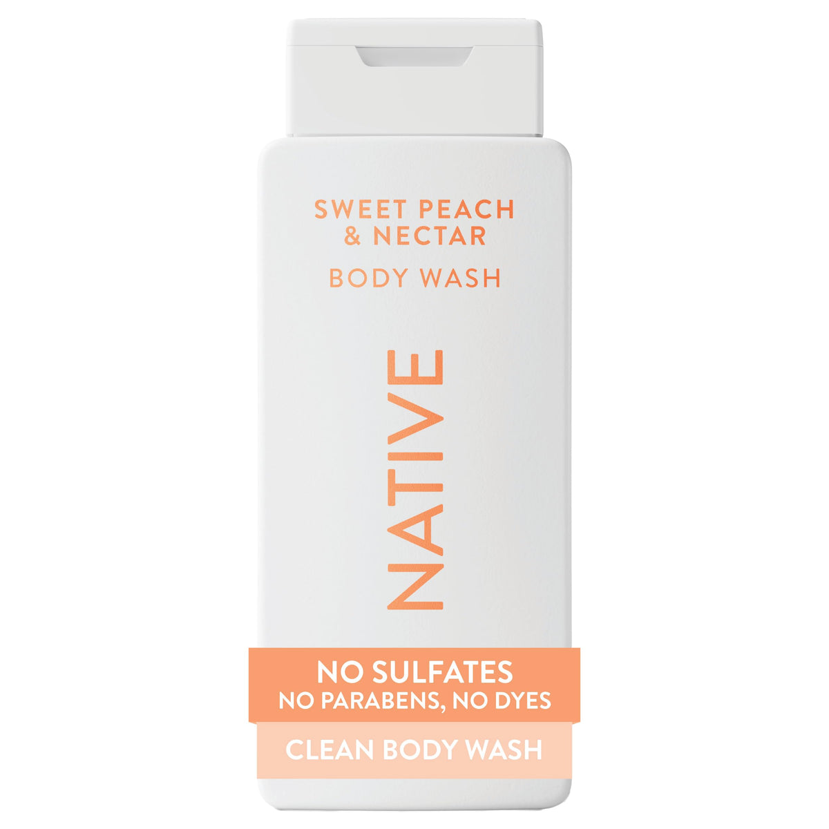 Native Clean Body Wash, Gentle & pH-balanced for Sensitive Skin, 24-Hr Freshness for Women & Men, Vegan & Cruelty-Free, Free of Sulfates, Parabens & Phthalates, Coconut & Vanilla, 18fl oz