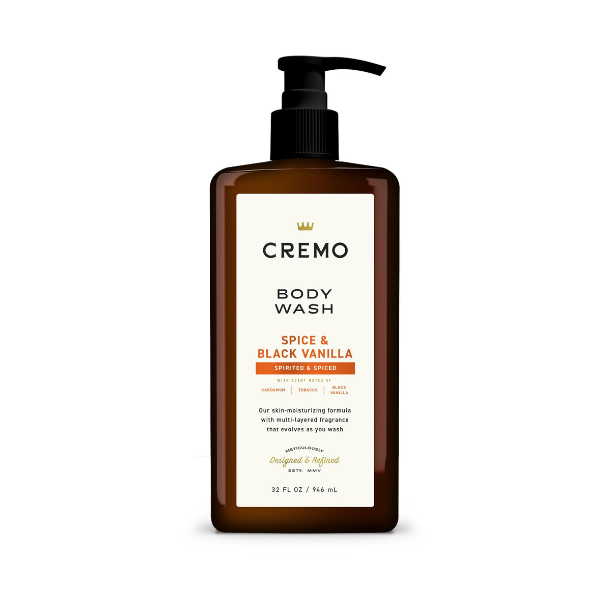 Cremo Body Wash for Men, Italian Bergamot, 32 Fl Oz