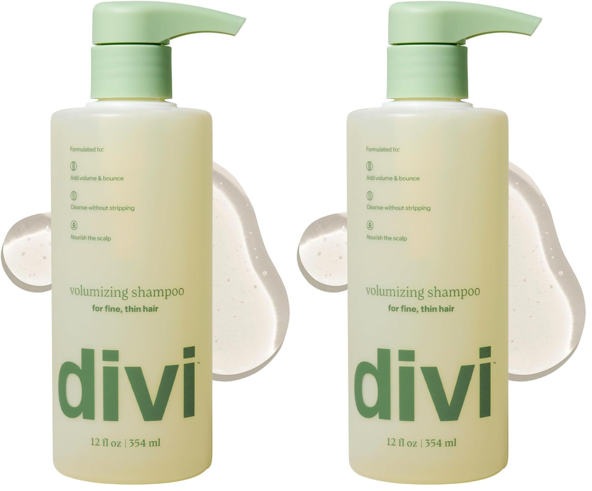 divi Volumizing Shampoo for Fine, Thin Hair with Postbiotics | 12 fl oz