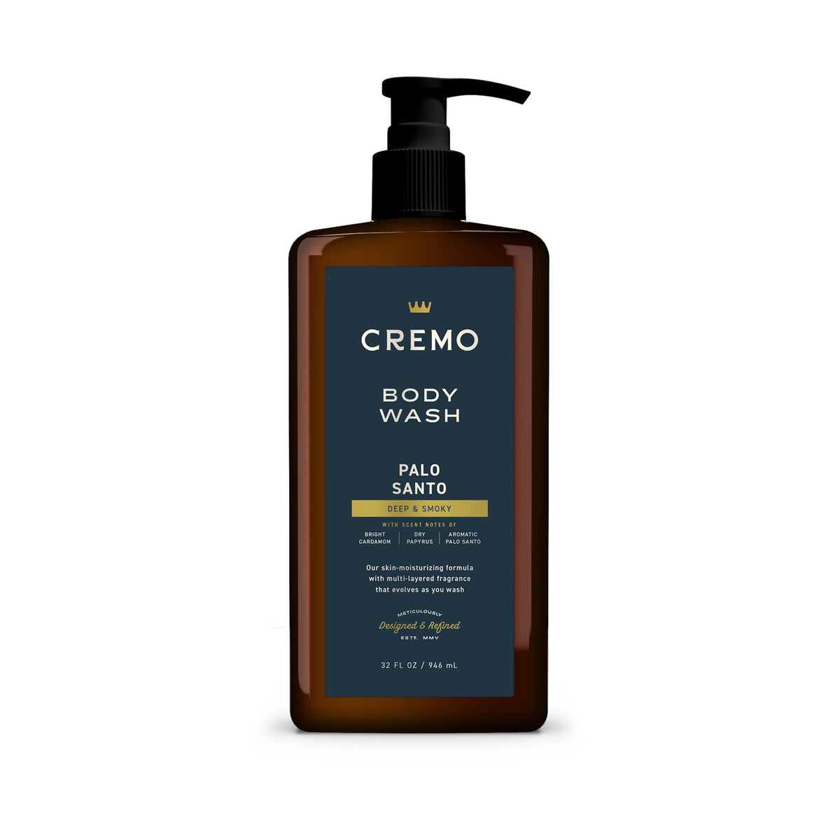 Cremo Body Wash for Men, Italian Bergamot, 32 Fl Oz