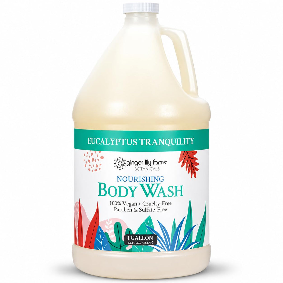 Ginger Lily Farms Botanicals Body Wash, 128oz, Island Tranquility