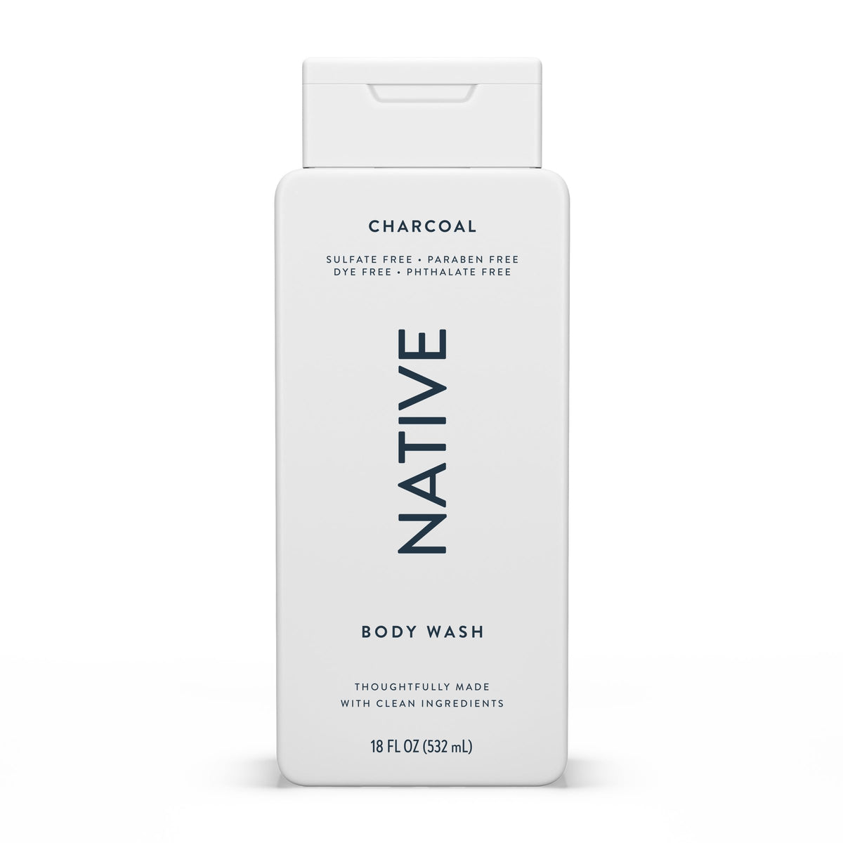 Native Clean Body Wash, Gentle & pH-balanced for Sensitive Skin, 24-Hr Freshness for Women & Men, Vegan & Cruelty-Free, Free of Sulfates, Parabens & Phthalates, Coconut & Vanilla, 18fl oz