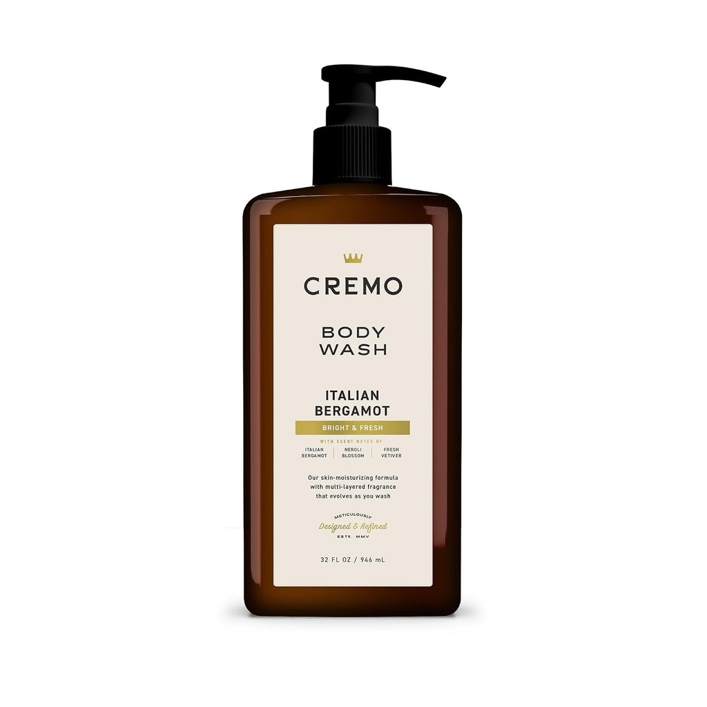 Cremo Body Wash for Men, Italian Bergamot, 32 Fl Oz