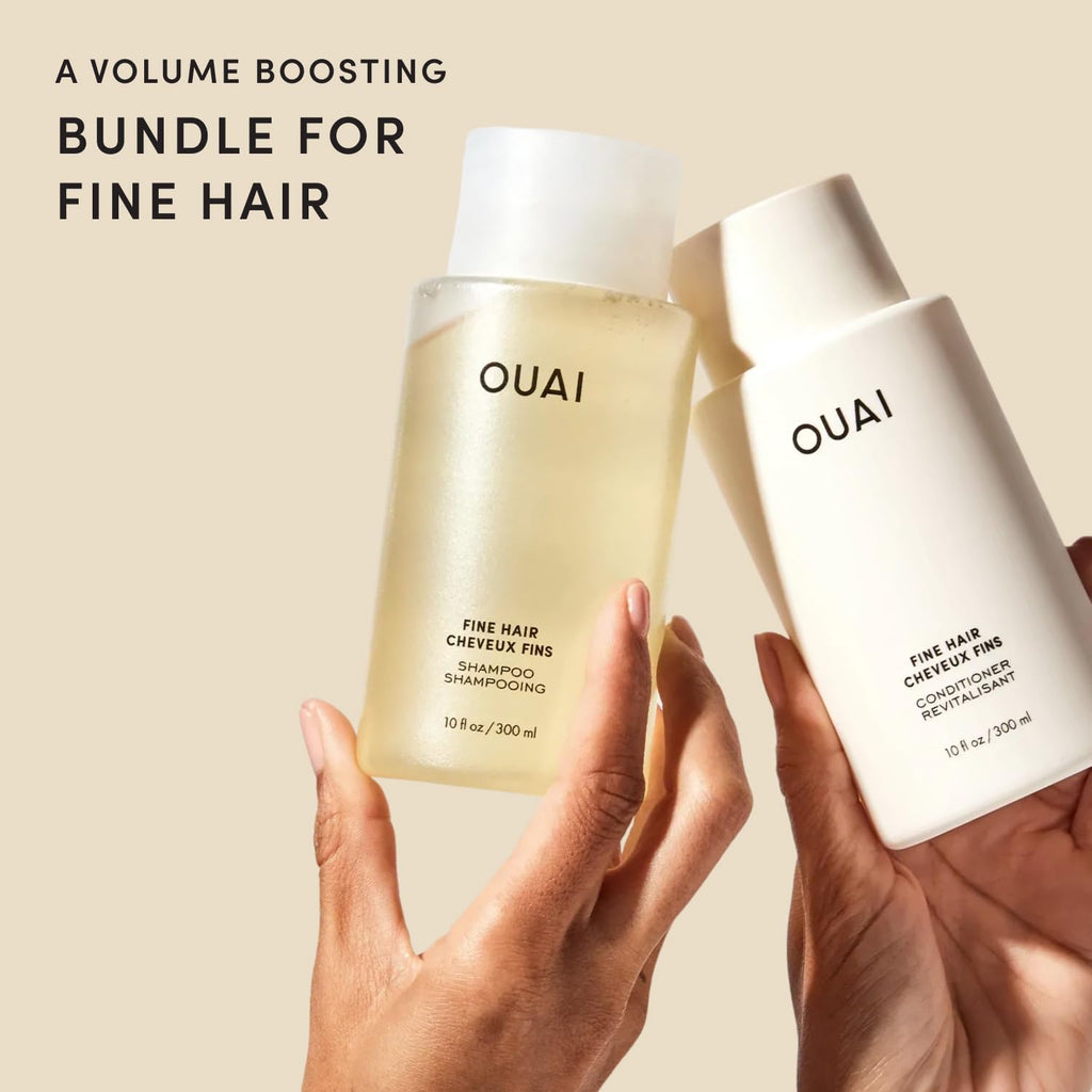 OUAI Fine Shampoo and Conditioner Set (10 Fl Oz)