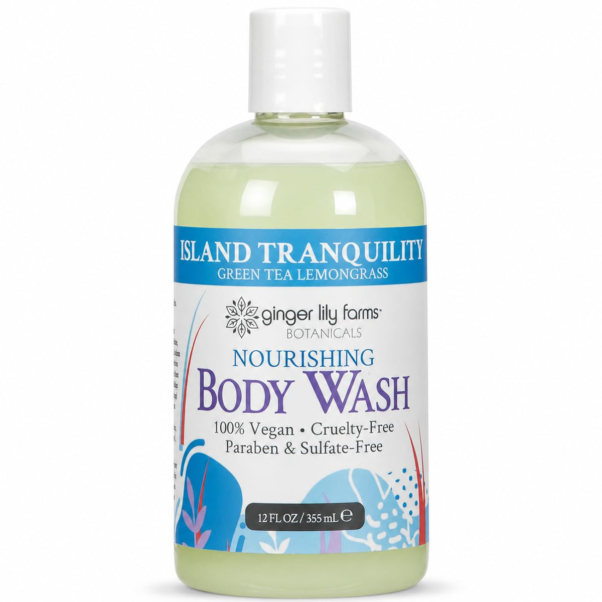 Ginger Lily Farms Botanicals Body Wash, 128oz, Island Tranquility