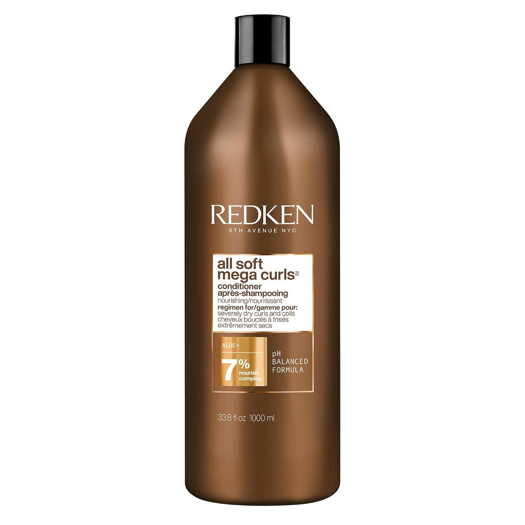 Redken All Soft Mega Curls Conditioner For Extremely Dry Curly & Coily Hair - Nourishes & Softens Severely Dry Hair