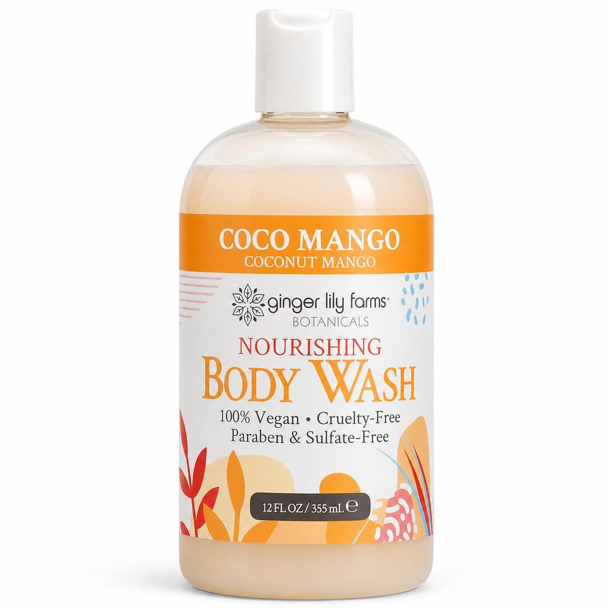 Ginger Lily Farms Botanicals Body Wash, 128oz, Island Tranquility