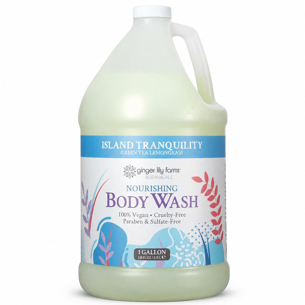 Ginger Lily Farms Botanicals Body Wash, 128oz, Island Tranquility