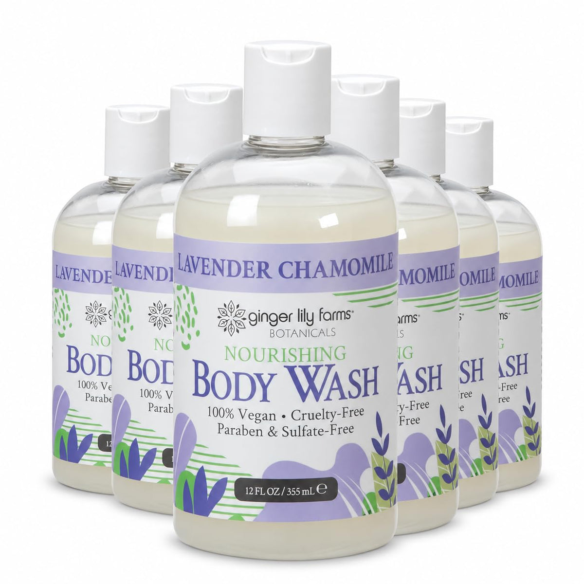 Ginger Lily Farms Botanicals Body Wash, 128oz, Island Tranquility
