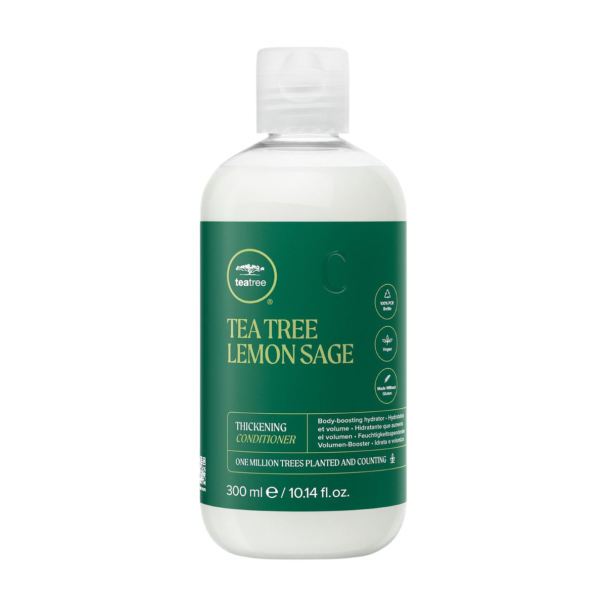 Tea Tree Lemon Sage Thickening Conditioner, Builds Body + Boosts Volume, For Fine Hair