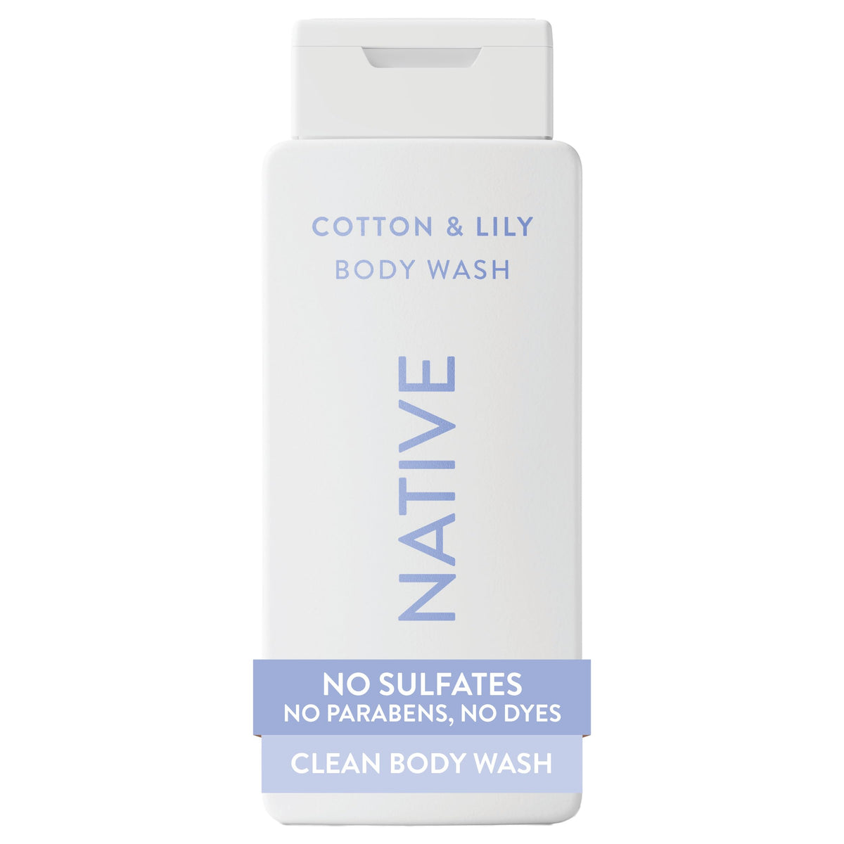 Native Clean Body Wash, Gentle & pH-balanced for Sensitive Skin, 24-Hr Freshness for Women & Men, Vegan & Cruelty-Free, Free of Sulfates, Parabens & Phthalates, Coconut & Vanilla, 18fl oz