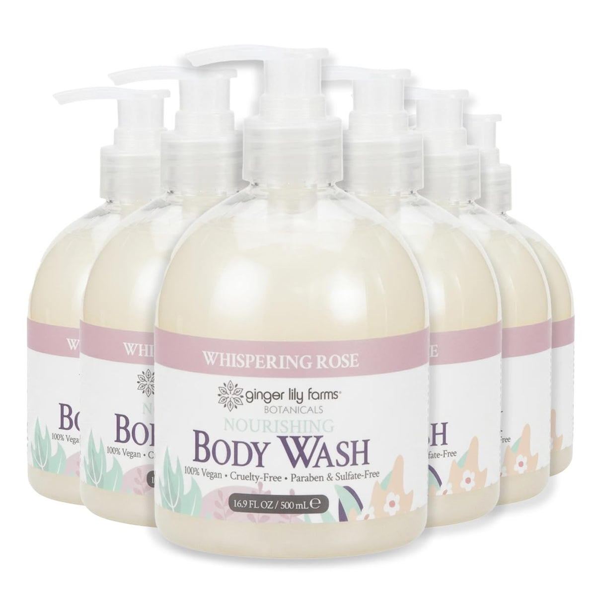 Ginger Lily Farms Botanicals Body Wash, 128oz, Island Tranquility