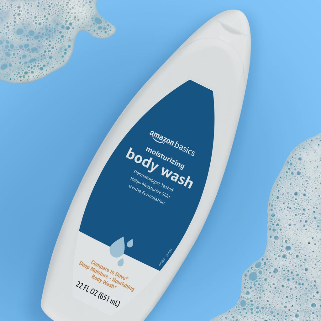 Amazon Basics Moisturizing Body Wash, Fresh Scent, Deep Moisture, Nourishing, Dermatologist Tested, 22 fl oz (1-Pack)