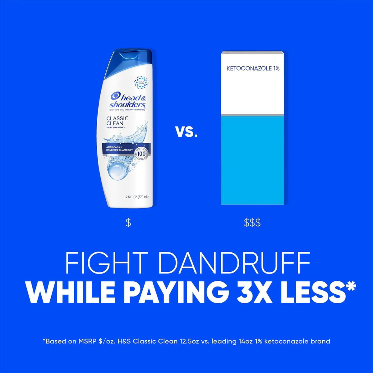 Head & Shoulders Classic Clean Anti-Dandruff Shampoo Twin Pack, 32.1 fl oz Each, 72-Hour Dandruff Protection, Safe for Everyday Use on All Hair Types