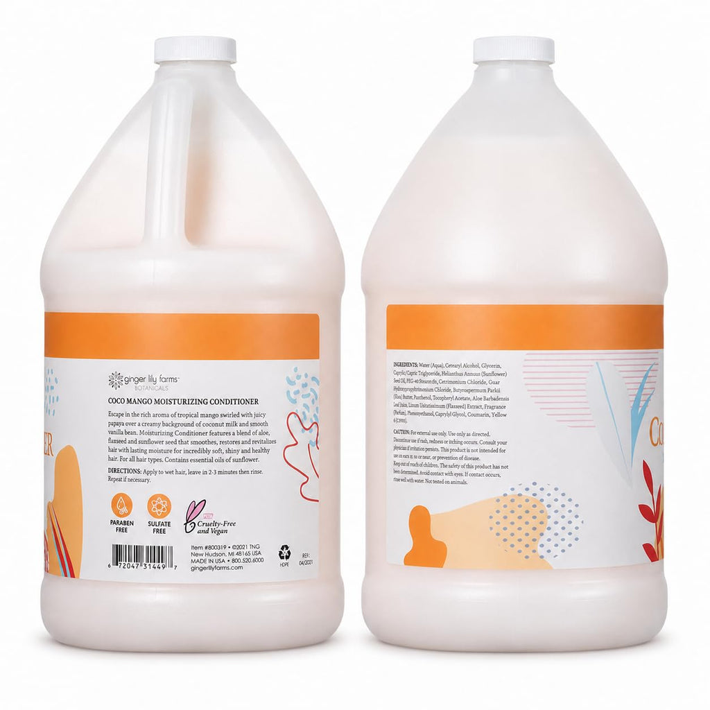 Ginger Lily Farms Botanicals Conditioner, 128oz, Coco Mango