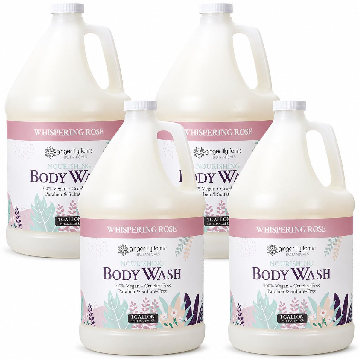 Ginger Lily Farms Botanicals Body Wash, 128oz, Island Tranquility
