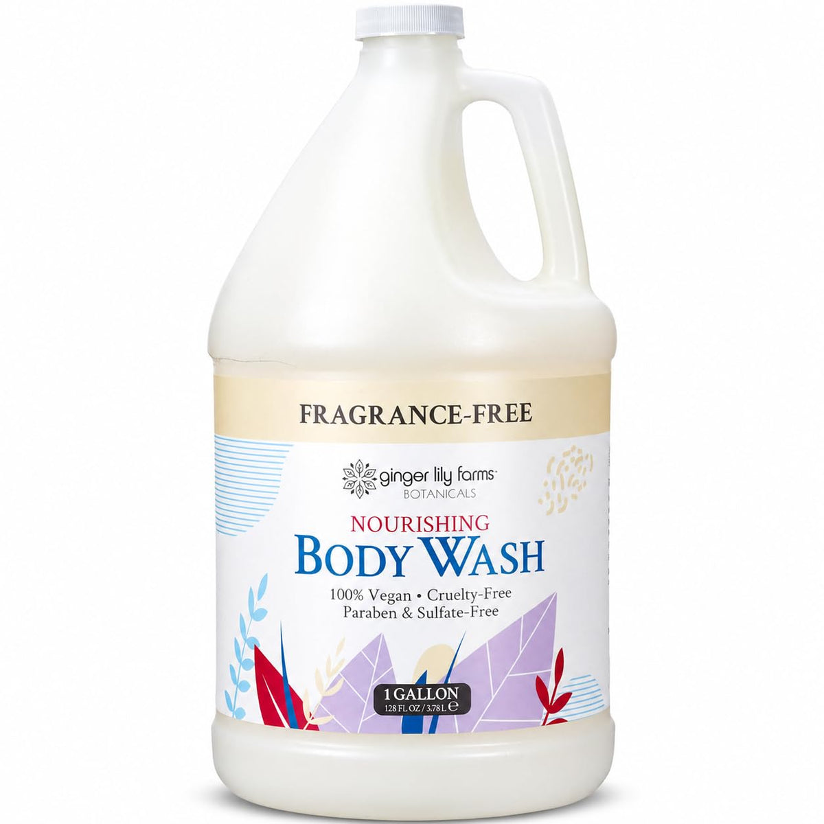 Ginger Lily Farms Botanicals Body Wash, 128oz, Island Tranquility