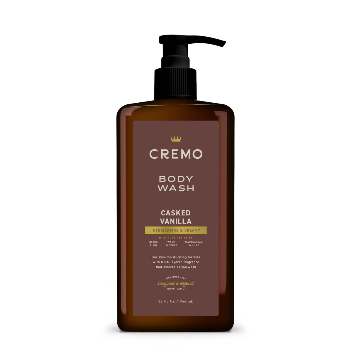 Cremo Body Wash for Men, Italian Bergamot, 32 Fl Oz