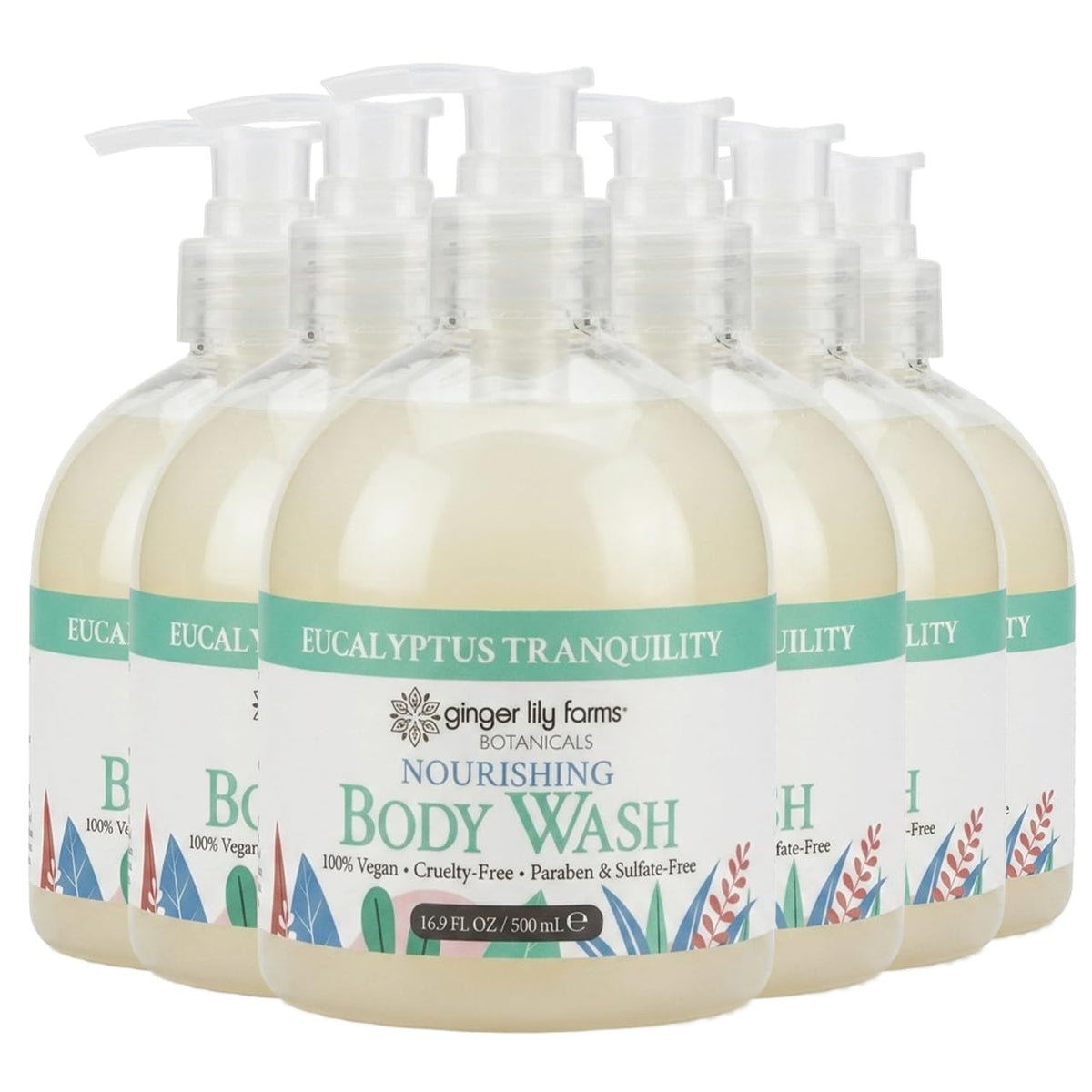 Ginger Lily Farms Botanicals Body Wash, 128oz, Island Tranquility