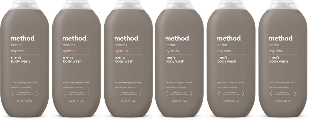 method Men’s Body Wash, Sea + Surf, 18 fl oz, 3 Pack
