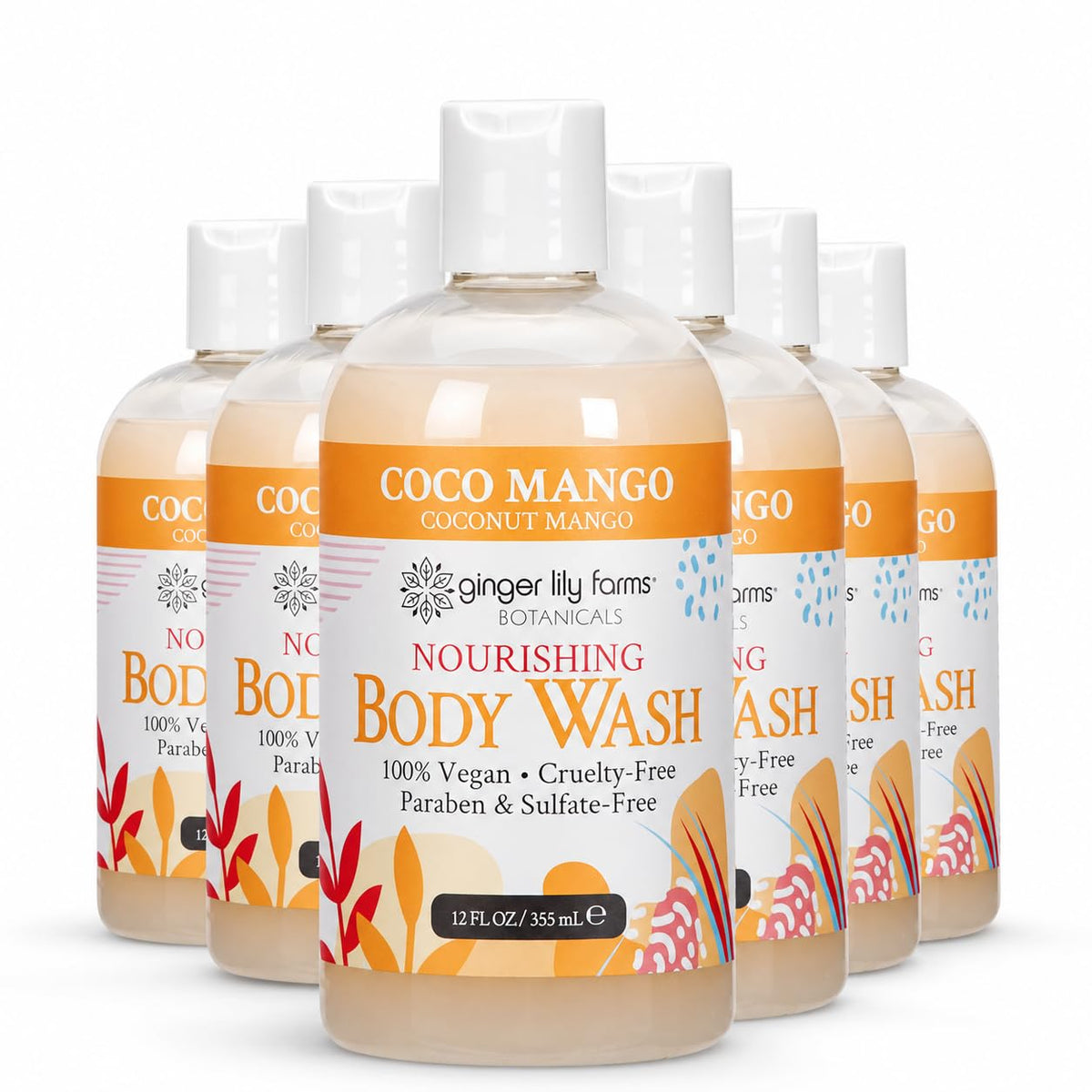 Ginger Lily Farms Botanicals Body Wash, 128oz, Island Tranquility