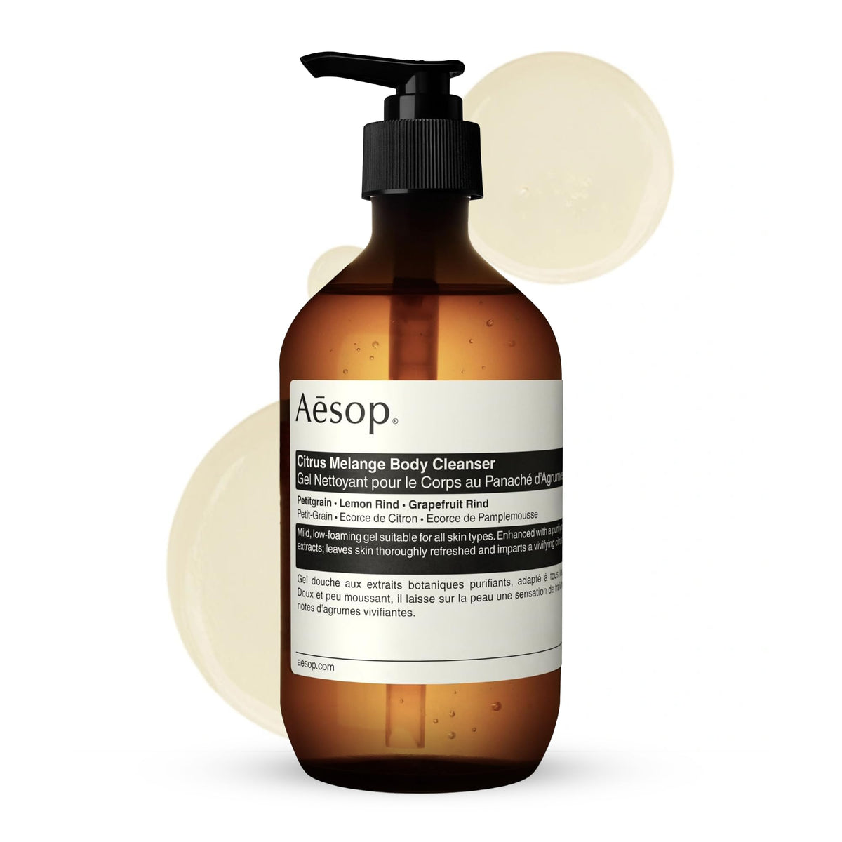Aesop Geranium Leaf Body Cleanser | Gentle Shower Gel with Geranium, Mandarin and Bergamot Essential Oil Blend to Refresh & Balance Skin | 500 mL / 16.9 oz