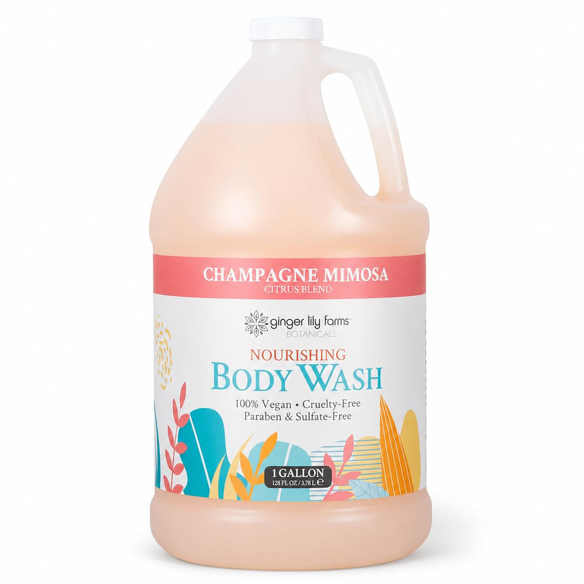 Ginger Lily Farms Botanicals Body Wash, 128oz, Island Tranquility