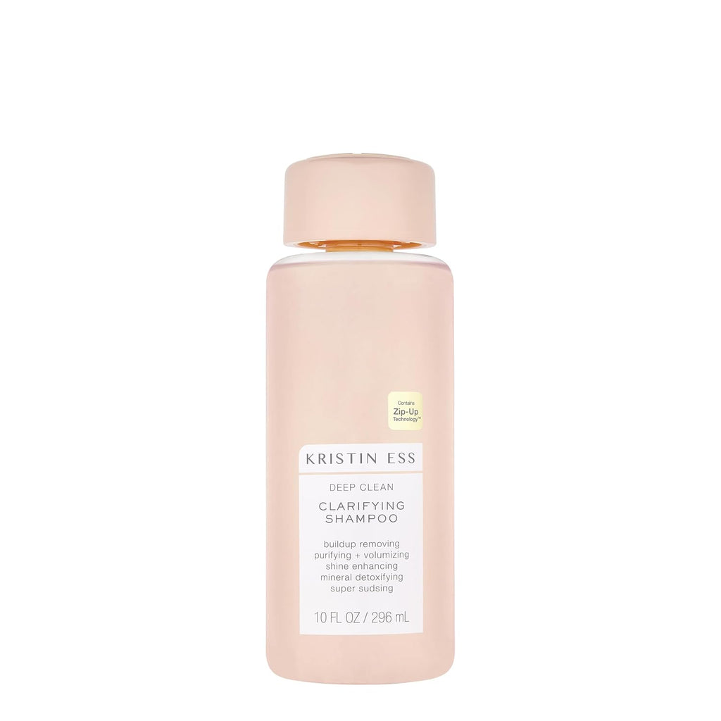 Kristin Ess Clarifying Shampoo for Build Up, Oily Hair & Hard Water, Detox Shampoo for Locs, Low Porosity, Thick, Thin, Curly & Color-Treated Hair | Vegan Weekly Cleansing Treatment, Pear Fragrance