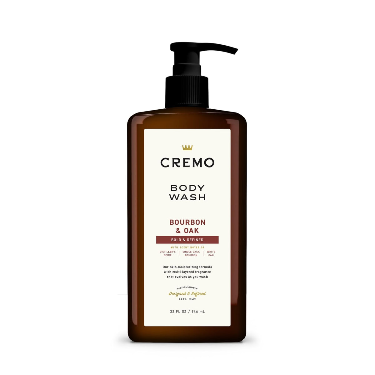 Cremo Body Wash for Men, Italian Bergamot, 32 Fl Oz
