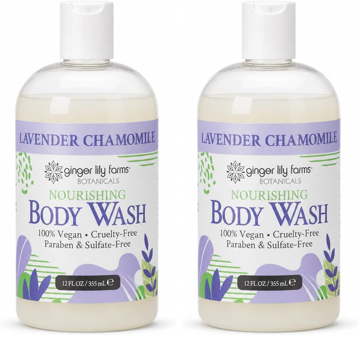Ginger Lily Farms Botanicals Body Wash, 128oz, Island Tranquility