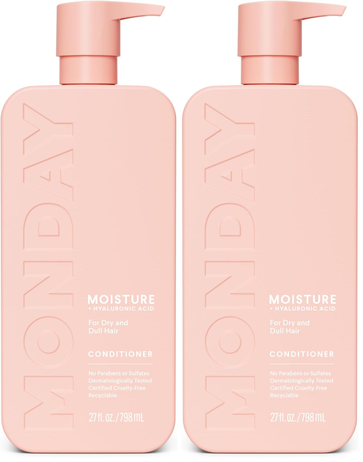 MONDAY Haircare MOISTURE Conditioner with Hyaluronic Acid, Coconut Oil & Shea Butter for Dry & Dull Hair 798 mL