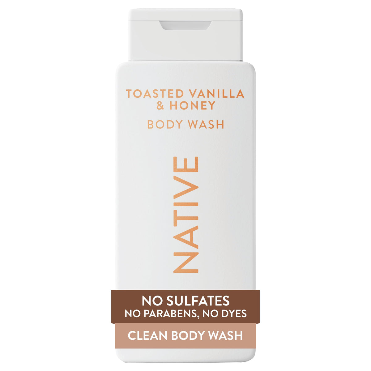 Native Clean Body Wash, Gentle & pH-balanced for Sensitive Skin, 24-Hr Freshness for Women & Men, Vegan & Cruelty-Free, Free of Sulfates, Parabens & Phthalates, Coconut & Vanilla, 18fl oz