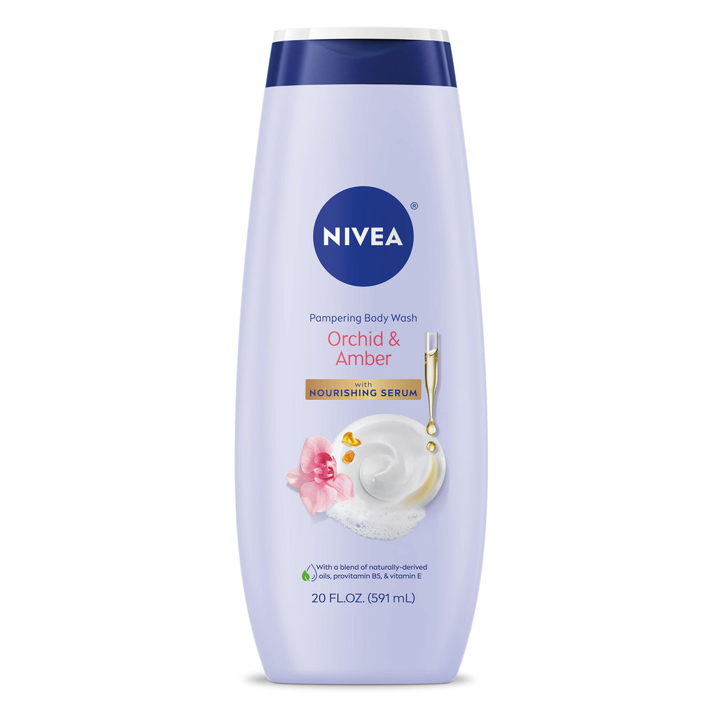 NIVEA Pampering Coconut and Almond Milk Body Wash, 20 FL OZ