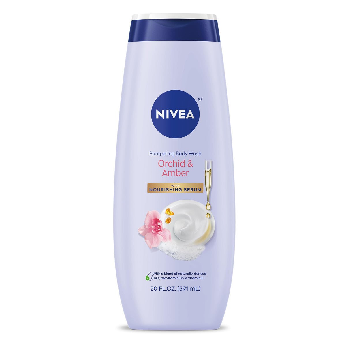 NIVEA Pampering Coconut and Almond Milk Body Wash, 20 FL OZ