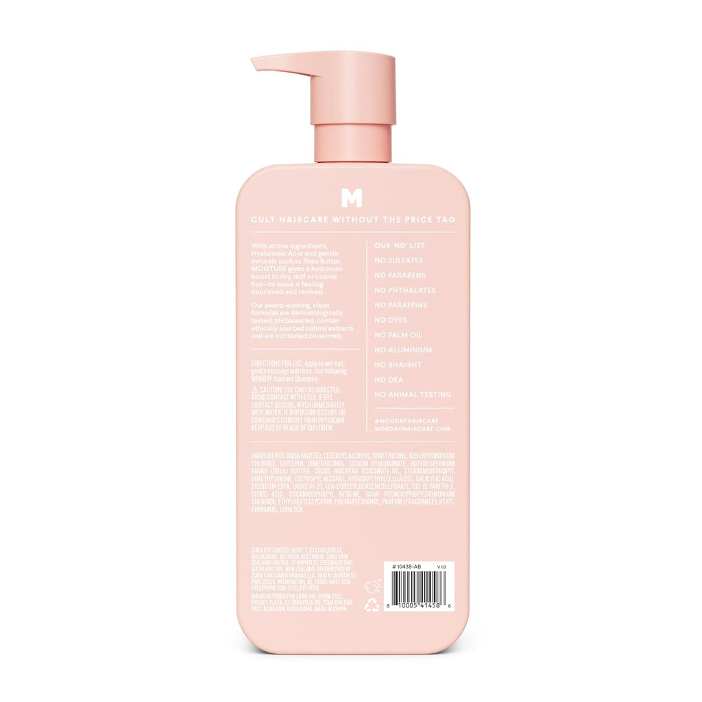 MONDAY Haircare MOISTURE Conditioner with Hyaluronic Acid, Coconut Oil & Shea Butter for Dry & Dull Hair 798 mL