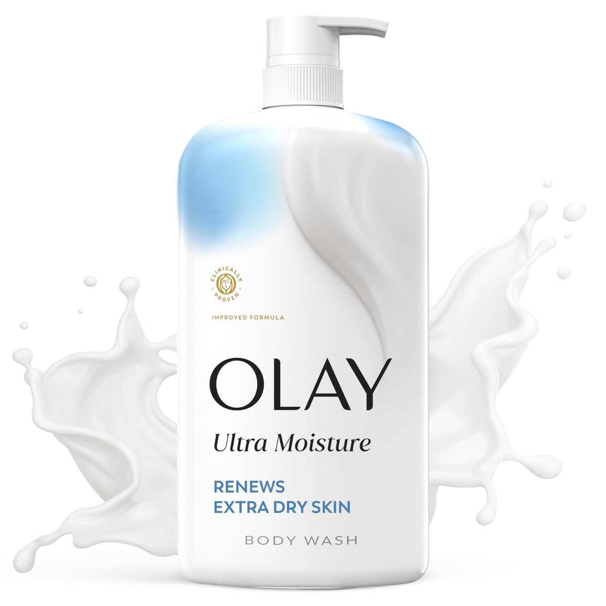Olay Body Wash for Women, Fresh Radiance, 24/7 Skin-Loving Freshness, Visibly Radiant, Plant Based Cleansers, Vitamin B3 & Antioxidant Blend, For All Skin Types, Strawberry & Mint Scent, 29 fl oz