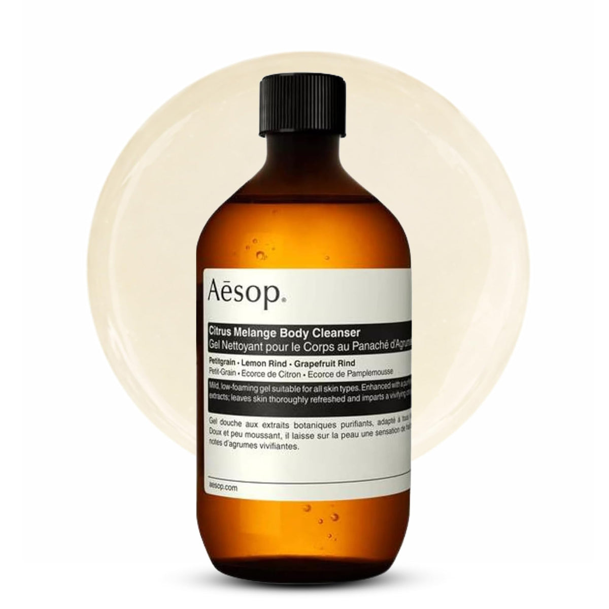Aesop Geranium Leaf Body Cleanser | Gentle Shower Gel with Geranium, Mandarin and Bergamot Essential Oil Blend to Refresh & Balance Skin | 500 mL / 16.9 oz