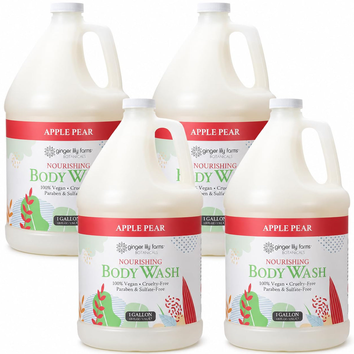 Ginger Lily Farms Botanicals Body Wash, 128oz, Island Tranquility