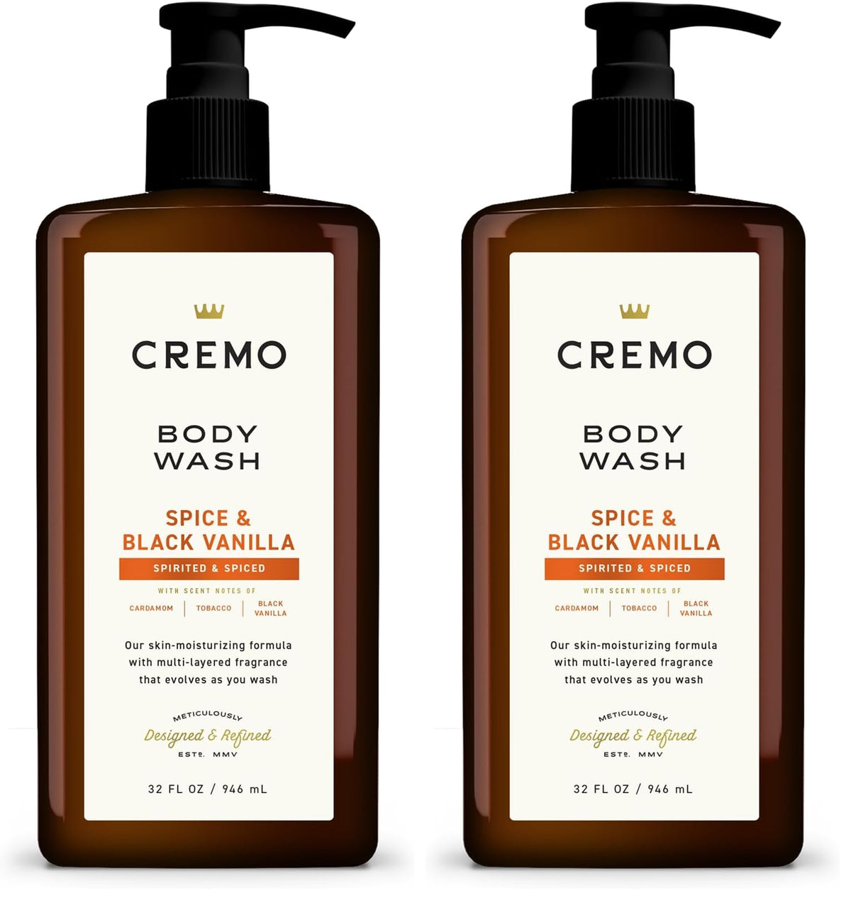 Cremo Body Wash for Men, Italian Bergamot, 32 Fl Oz