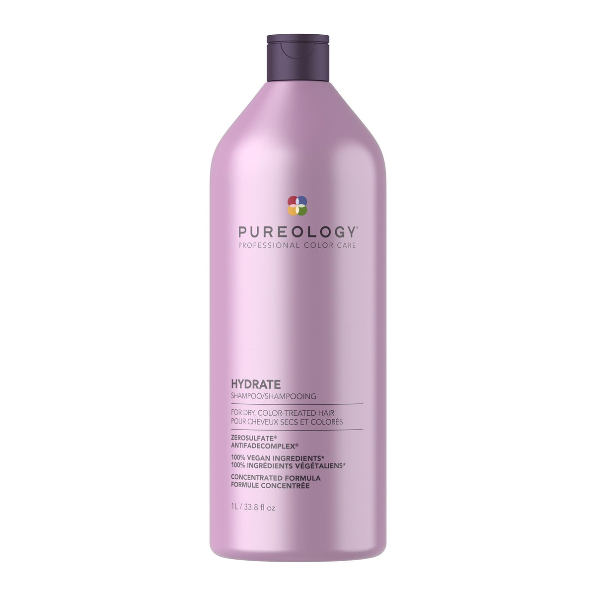 Pureology Hydrate Shampoo – Moisturizes & Nourishes Dry Hair, Sulfate-Free